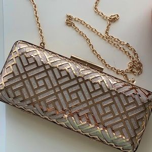 GOLD CLUTCH FOR PROM, WEDDINGS, PARTIES